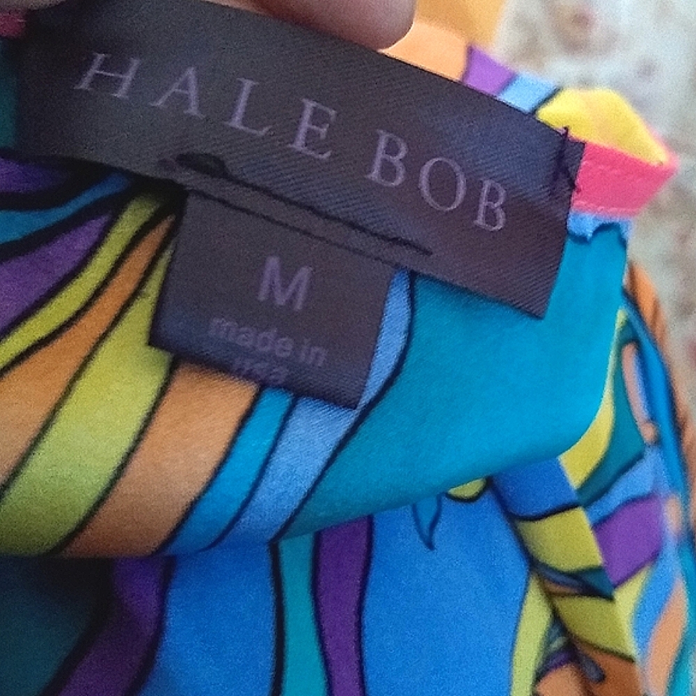 Designer Hale Bob 💯SILK Mini Dress, M - Picture 5 of 8
